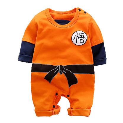 IURNXB Macacões de Bebê Recém-Nascido Manga Longa Meninos Anime Cosplay Traje Macacão Roupas Infantis Fofas Desenho Animado 0-24M