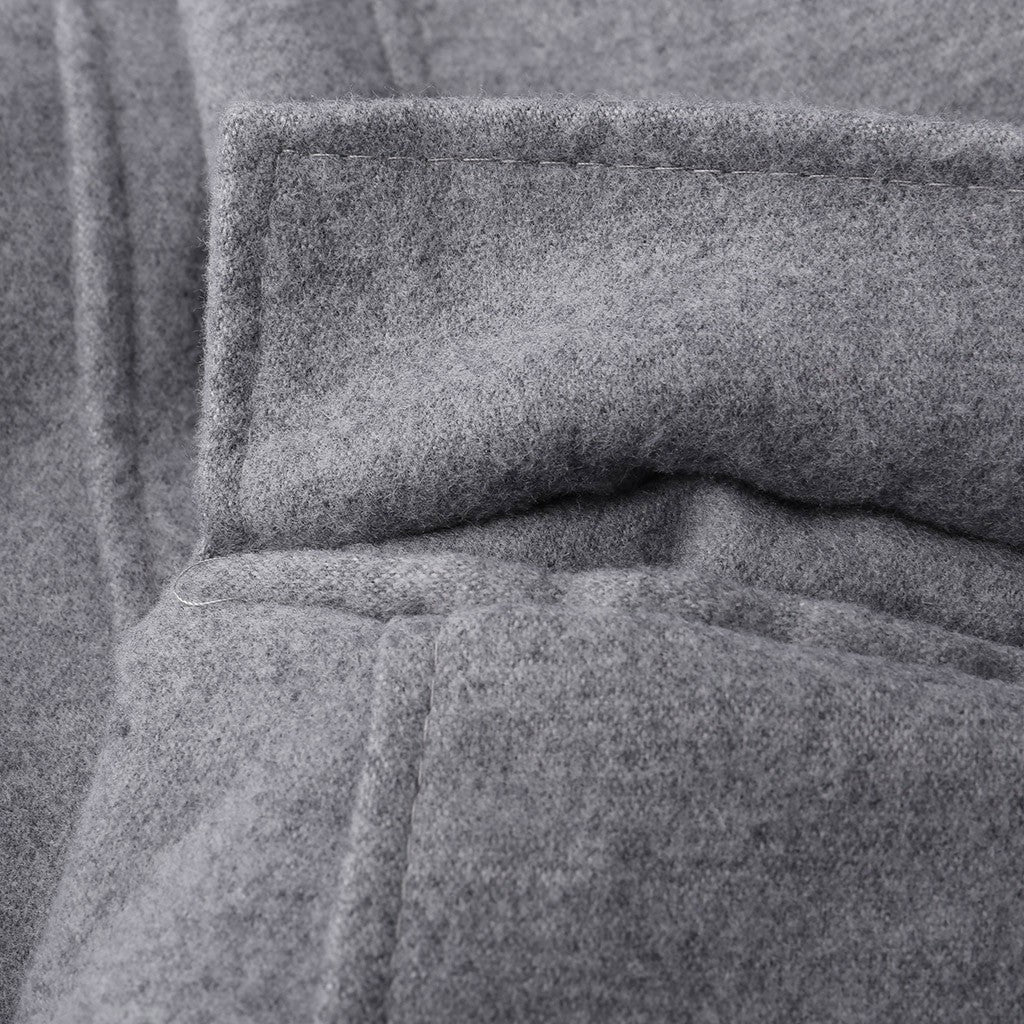 Korean Trend Men's Loose Casual Single-breasted Overcoat Autumn Winter Fashion New Long Sleeve Woolen Long Coat 2023