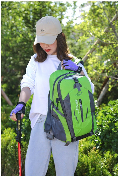 Mochila de Viagem Grande Capacidade Moda Masculina Escalada Esportiva Clássica para Viagem