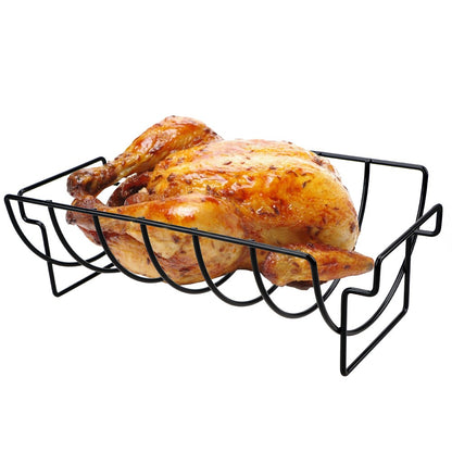 For Household Outdoor Camping Steak Rack Holders Stand Barbecue Grill Rack Roasting Rib Rotisserie Non-stick