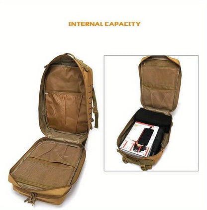 Mochila Tática Elite 50L/30L | Mochila de Trabalho e Militar 3X Mais Forte | Resistente e de Alta Durabilidade | Mochila de Sobrevivência MOLLE de 3 Dias