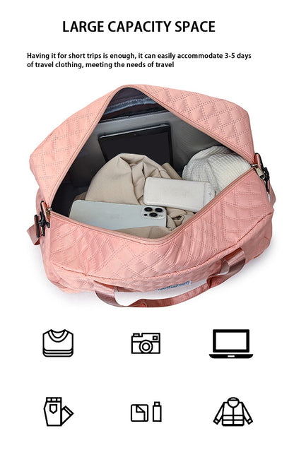 Fashionable Multifunctional Travel Luggage Bag with Independent Shoe Compartment,Suitable for Travel,Sports and Fitness,Camping