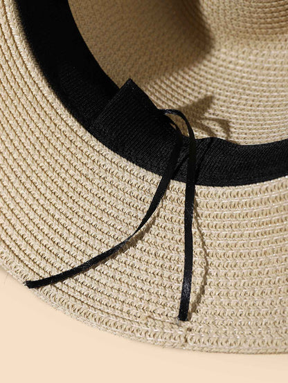 Chapéu de verão Chapéu Panamá de palha Cartola britânica Chapéu de praia dobrável masculino e feminino Chapéu de proteção solar
