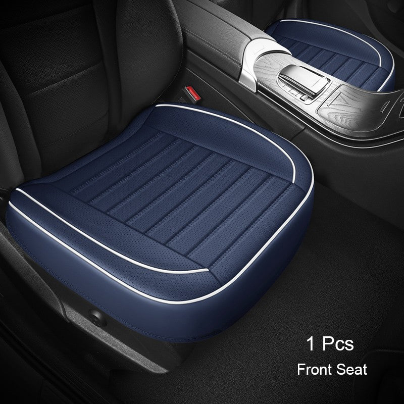 1Pcs PU Leather Car Universal Seat Cover Interior Auto Seat Kits Cushion Four Seasons Protector Mat Front Rear Rows Accessories