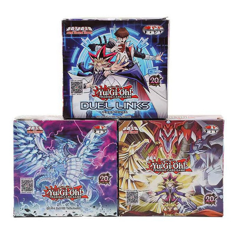 Yu-Gi-Oh Anime jogo Coleção de cards Dragão Branco de Olhos Azuis TCG Caixa de Booster Brinquedo infantil