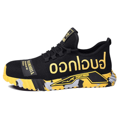 Fashion Safety Shoes With Steel Toe Cap Work Sneakers Men Women Work Shoes Puncture-Proof Work Safety Boots Safety Footwear 2024