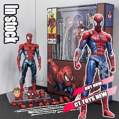 Em estoque, linha completa de brinquedos CT Toys, Homem-Aranha Mafex 143 Ben Reilly Comic Ver The Amazing Spider-Man 001, brinquedo de anime e boneco de ação, presente.