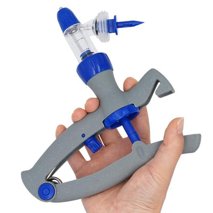 Seringa Veterinária Automática Contínua 1/2/5/10Ml Injetor de Vacina Ajustável para Animais Acessórios de Injeção para Gado Ovinos Bovinos