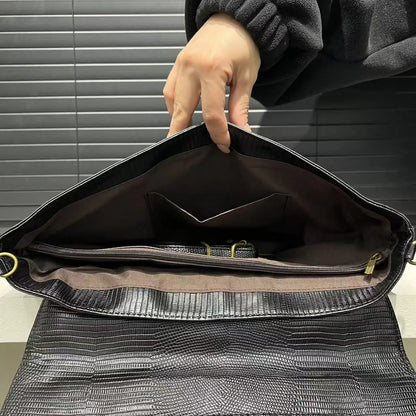 Ladies' fashionable retro snake patterned handbag with high capacity and detachable shoulder strap, single shoulder bag