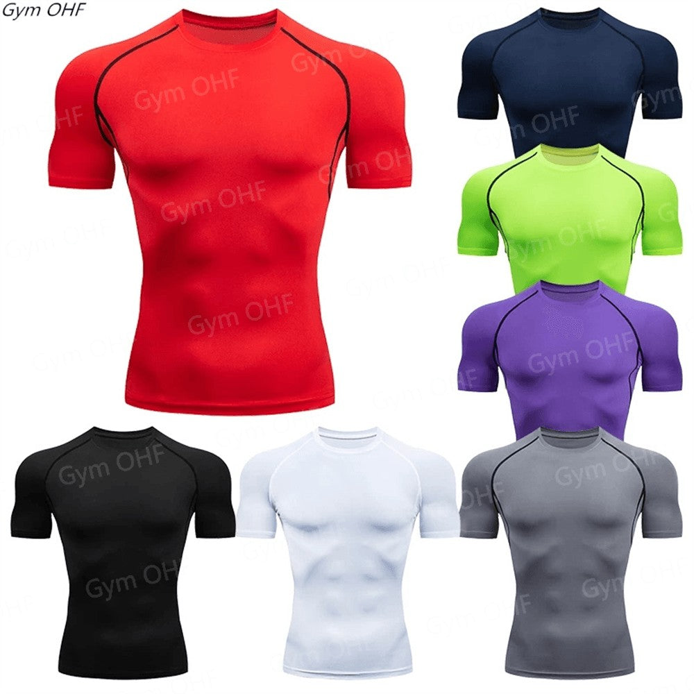 Thermal Man Underwear Set Spi/Der Compression T Shirt Leggings Yoga Sets Fitness