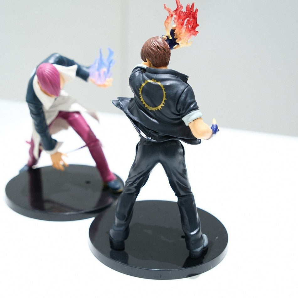 18cm The King of Fighters '98 SNK Anime Figure Kyo Kusanagi Iori Yagami Bonecos de Ação Arcade Game periférico PVC Modelo de Brinquedo de Presente
