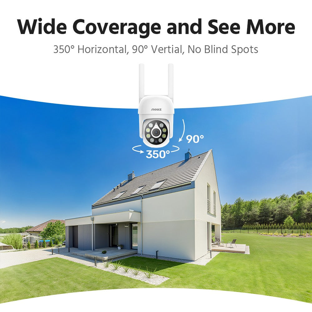 ANNKE 5MP Wireless Home Camera System 2PCS Cam Kit Security System Cameras PIR Human Detection 4CH Dual wifi Homebase