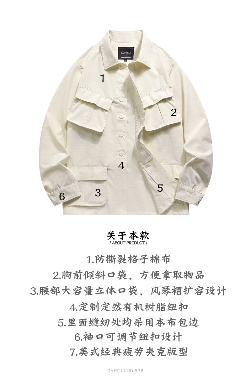 Og 107 ripstop slant pocket jungle fatigue m65 field women m43 Cargo m51 air force army coat cotton utility Bdu jacket for men