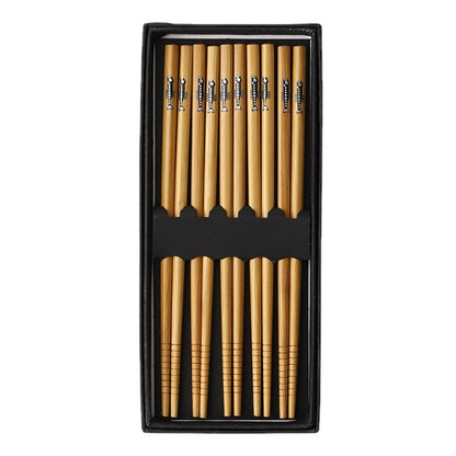 5 pares de pauzinhos japoneses para sushi, antiderrapantes, reutilizáveis, chineses, utensílios de mesa, presente, ferramentas de cozinha
