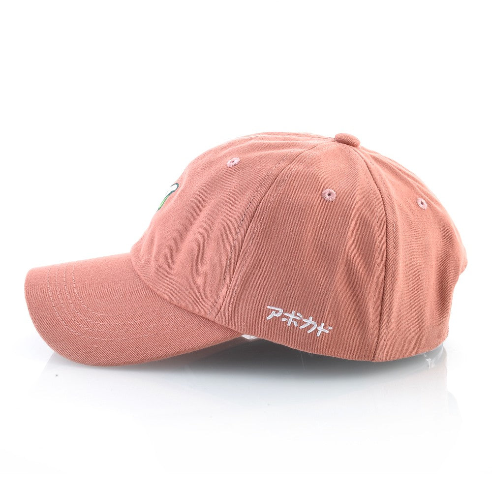 Fashion Baseball Cap With Avocado Embroidery Unisex Baseball Hats For Men Women Four Seasons Snapback Golf Dad Hats Cotton Bones