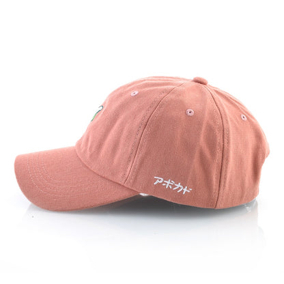 Fashion Baseball Cap With Avocado Embroidery Unisex Baseball Hats For Men Women Four Seasons Snapback Golf Dad Hats Cotton Bones