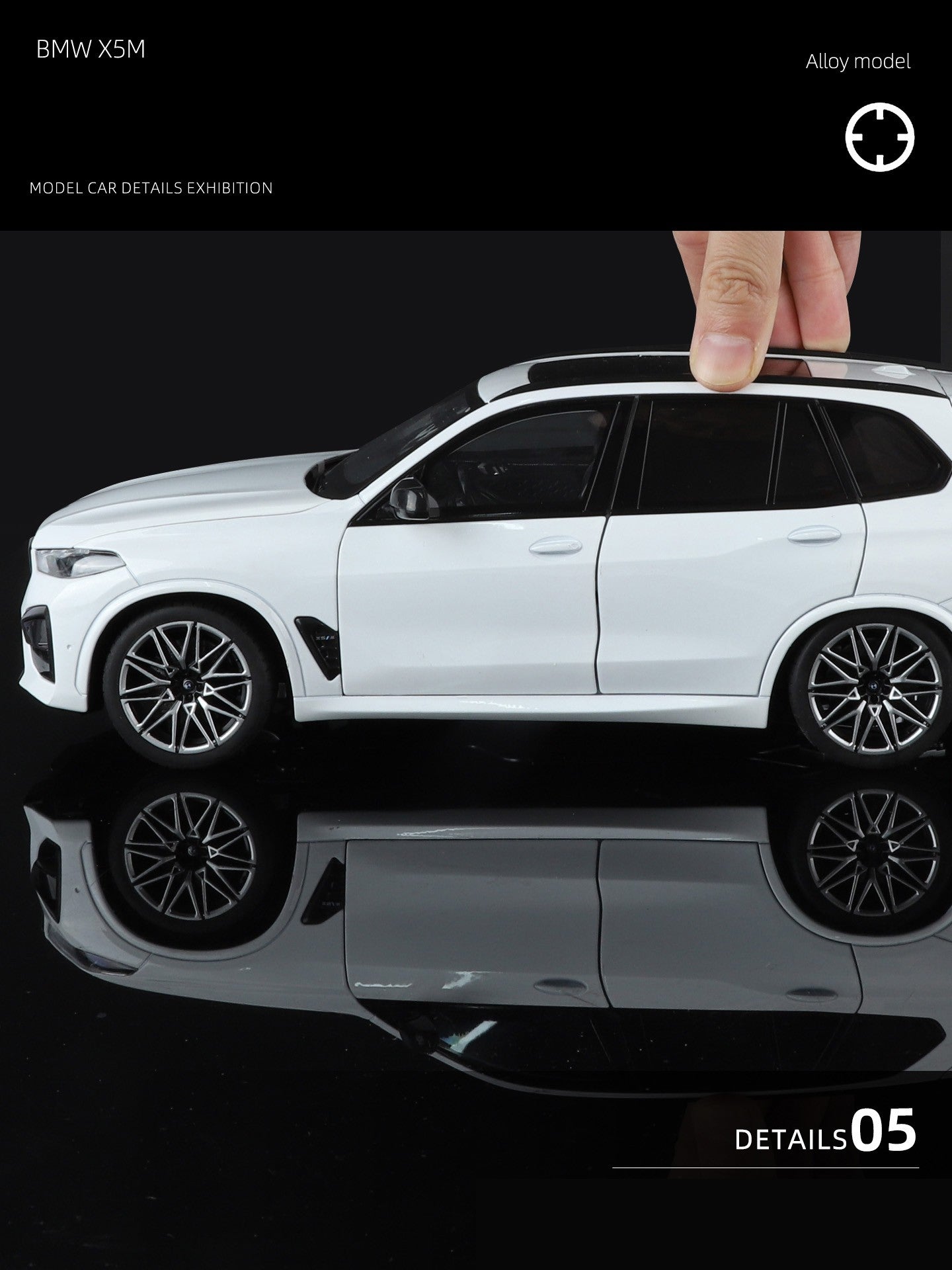 NOVO 1:18 BMW X5M X5 F95 SUV Liga Fundido & Veículos de Brinquedo Modelo de Carro em Escala Miniatura para Crianças