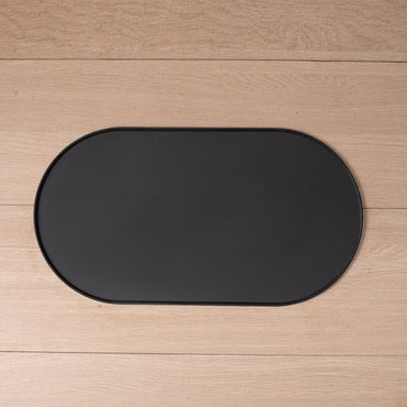 Tapete Alimentador Multifuncional para Cães e Gatos, Superfície Durável e Fácil de Limpar para Alimentos Úmidos/Secos com Bordas Elevadas Antiderrapantes