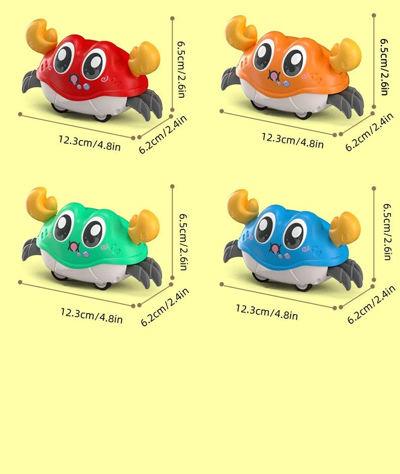 Kids toys small gifts double pull cartoon crab animal inertia car baby puzzle clip doll boy girl gliding toy
