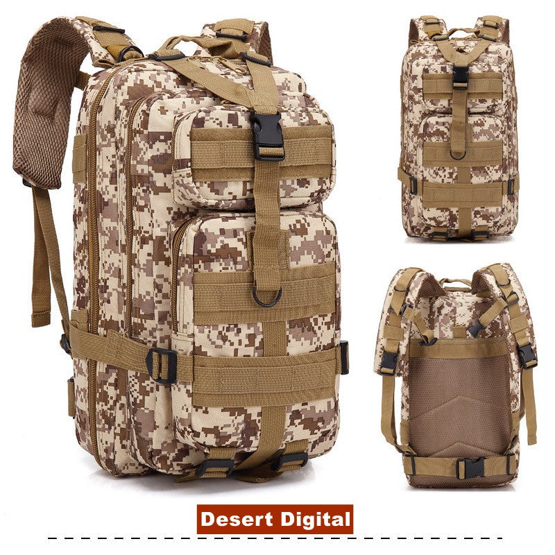 Mochila Tática Militar de 30L em Nylon 900D Impermeável para Esportes ao Ar Livre, Acampamento, Caminhada, Trekking, Pesca e Caça