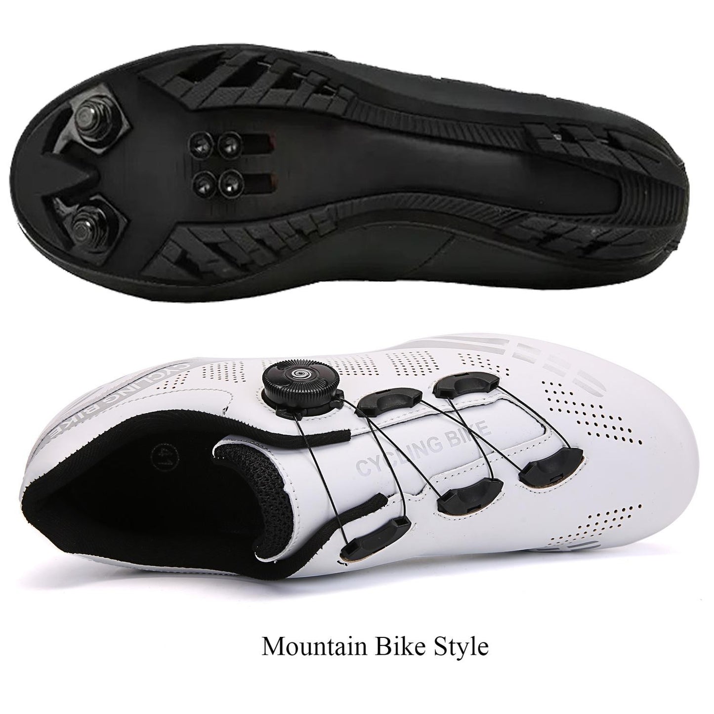 Mountain Riding Shoes Moped Road Lock Shoes Sports Racing Bikes High Endurance Locking Shoes Road Speed Riding Sneakers