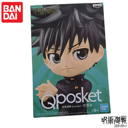 Original Em Estoque Bandai Banpresto Jujutsu Kaisen Qposket FushiguroMegumi Boneco Modelo Figura de Ação 100% Genuína Brinquedo Presente Colecionável
