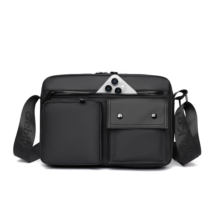 Basic style of men's shoulder bag, suitable for daily commuting - adjustable strap, Mailman bag - business leisure shoulder bag