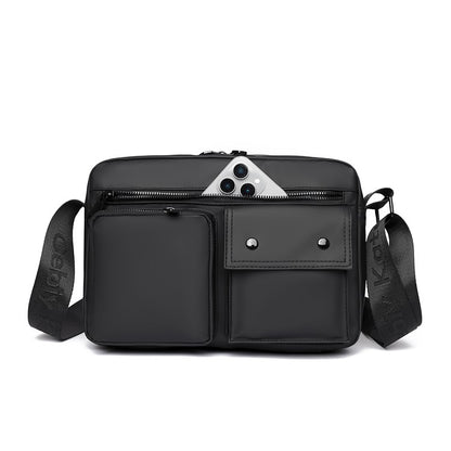 Basic style of men's shoulder bag, suitable for daily commuting - adjustable strap, Mailman bag - business leisure shoulder bag