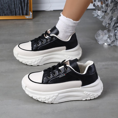 2025 Autumn Winter New Women's Platform Dad Shoes - Versatile Casual Shoes Women's Height Increasing Breathable Sneakers
