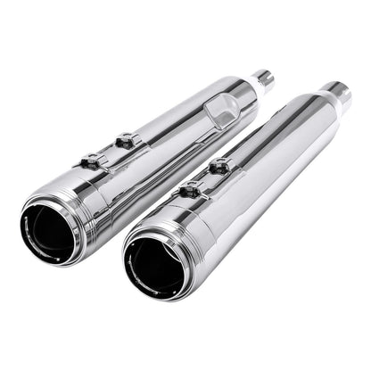 Motorcycle Slip On Mufflers Exhaust Pipes For Harley Street Glide Road King Electra Glide Ultra Limited FLTRX 2017-2022 2021 18