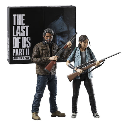 NECA The Last of Us 2: Pacote Duplo de Bonecos de Ação Ultimate Joel e Ellie para Coleção - Presente Brinquedo