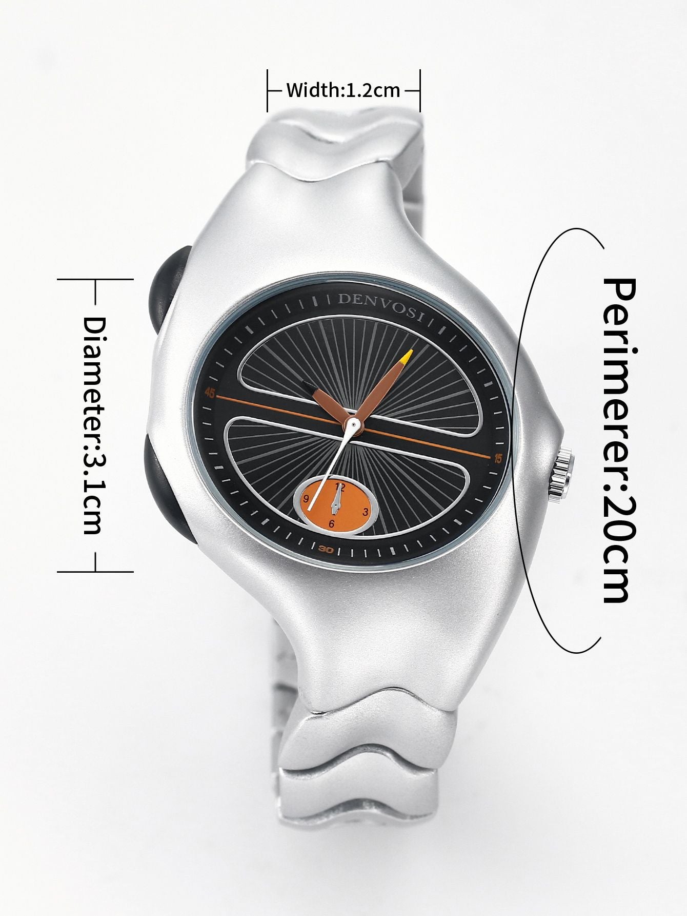 Alien Twist Original Watch Distorted Y2K Watch Men quartz watch Fashion Trendy Retro Watch  Sports Niche Personality Design