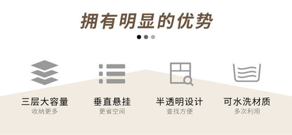 Wardrobe storage hanging bag bedroom large capacity underwear sockscartoon storagebag householddoor storage hangingbag practical