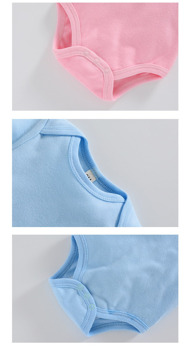 Newborn Baby White Short Sleeve Romper Print Outfit Infant Bodysuit Clothes Gift Customized Your Design Idea Cool DIY Or Logo