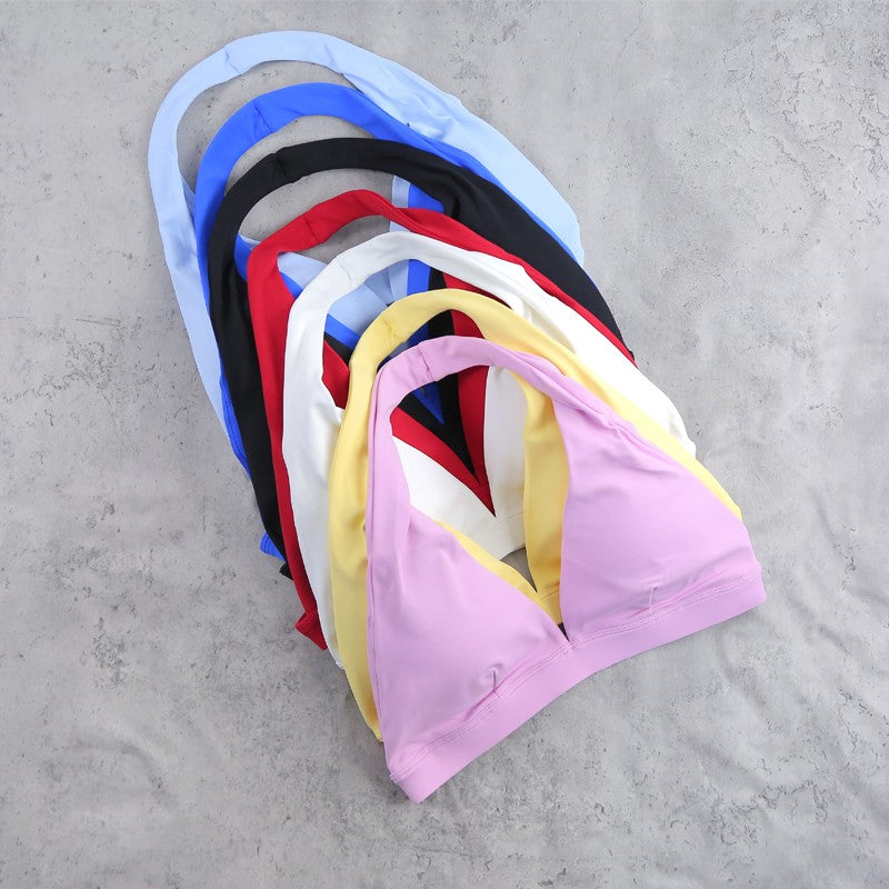 DIAS FIT JOY -Neck Hanging Neck Naked Feeling Yoga Bra for Running Fitness Cycling - Breathable Comfortable Sports Bra for Women