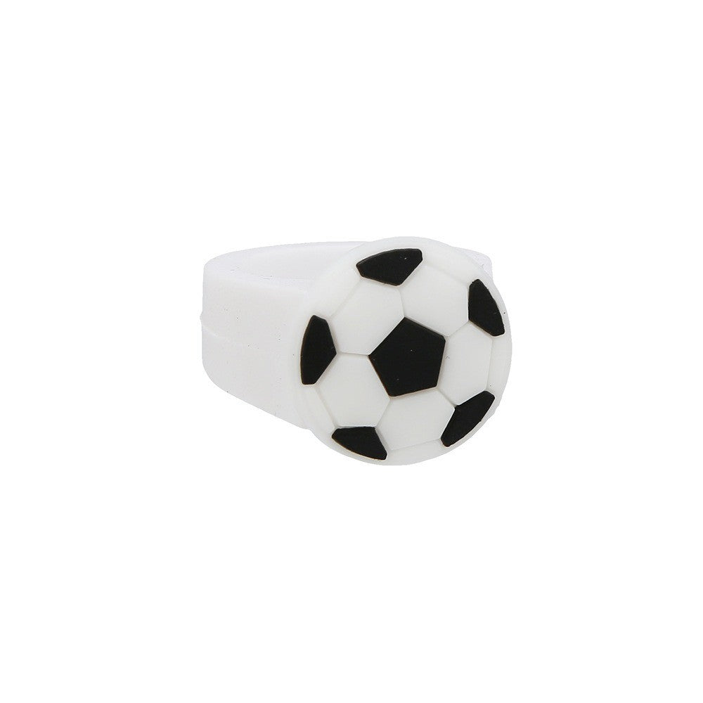 10-30Pcs Cartoon Football Theme Silicone Rings for Football Carnival Birthday Party Favors Pinata Gift Bag Filler Prize Party