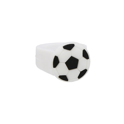 10-30Pcs Cartoon Football Theme Silicone Rings for Football Carnival Birthday Party Favors Pinata Gift Bag Filler Prize Party