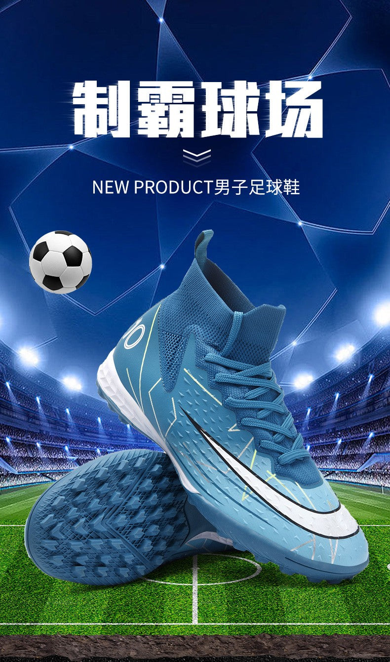 Hot Sale Mens Soccer Cleats High Ankle Football Shoes Long Spikes Outdoor Soccer Traing Boots For Men Women Soccer Shoes