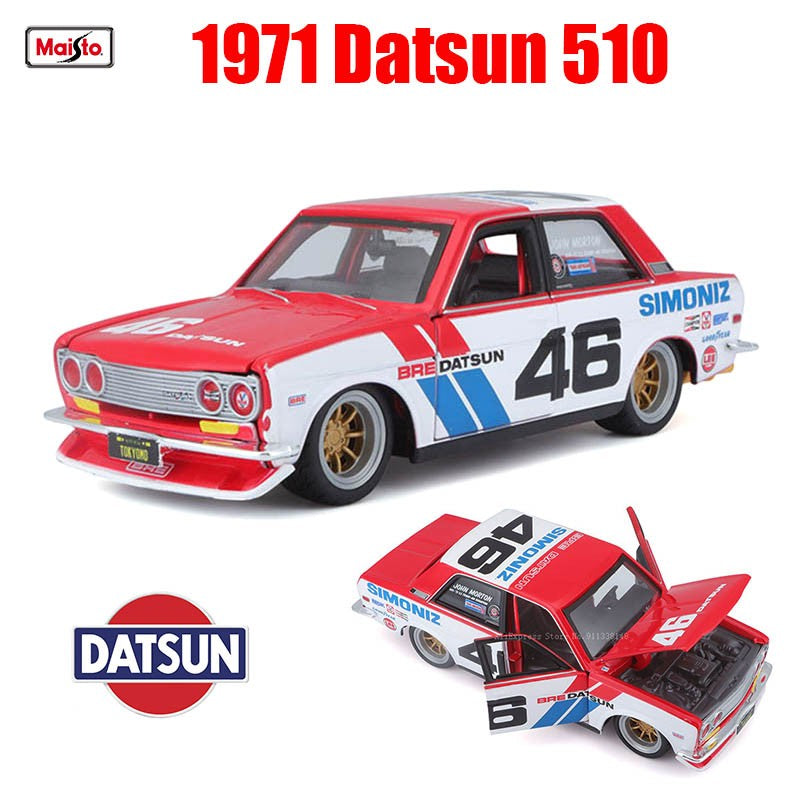 Maisto 1:24 Tokyo MOD Nissan 1973 Datsun 620 Pick-up carro de liga leve modelo artesanato decoração coleção brinquedo ferramenta presente fundição sob pressão