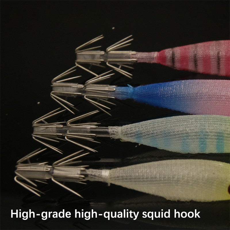 Isca Artificial de Lula com Anzol, 8cm 4g, Plástico Macio, para Pesca em Água Salgada