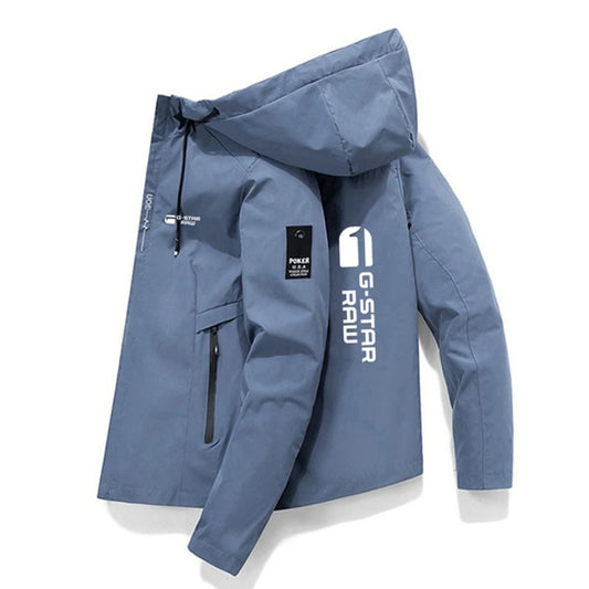 The 2025 new Spring and Autumn men's jacket, high-quality printed outdoor sports jacket, windproof and fashionable casual jacket