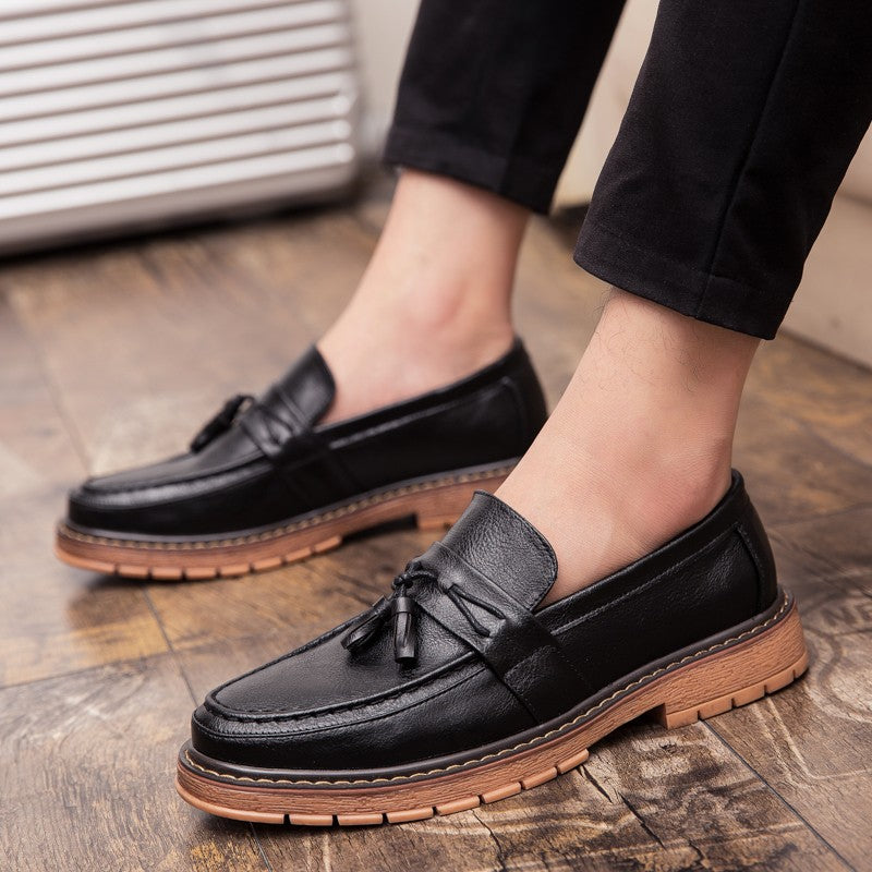 Classic Men's Dress Shoes High Quality Casual Business Leather Shoes For Men Loafers Formal Office Leather Tassel Social Shoes