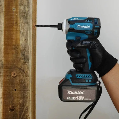 Parafusadeira de Impacto Makita DTD173 18V Sem Fio, Sem Escova, 180Nm, Furadeira Elétrica com Luz LED, Ferramenta Doméstica Multifuncional
