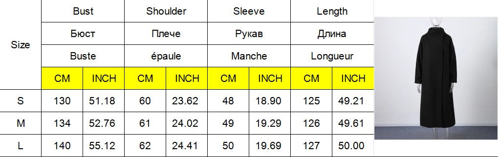 Fashion Loose Women's Trench Coat Stand Collar Batwing Sleeve Oversized Long Coats 2025 New Autumn Casual Street Chic Outwear