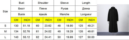 Fashion Loose Women's Trench Coat Stand Collar Batwing Sleeve Oversized Long Coats 2025 New Autumn Casual Street Chic Outwear