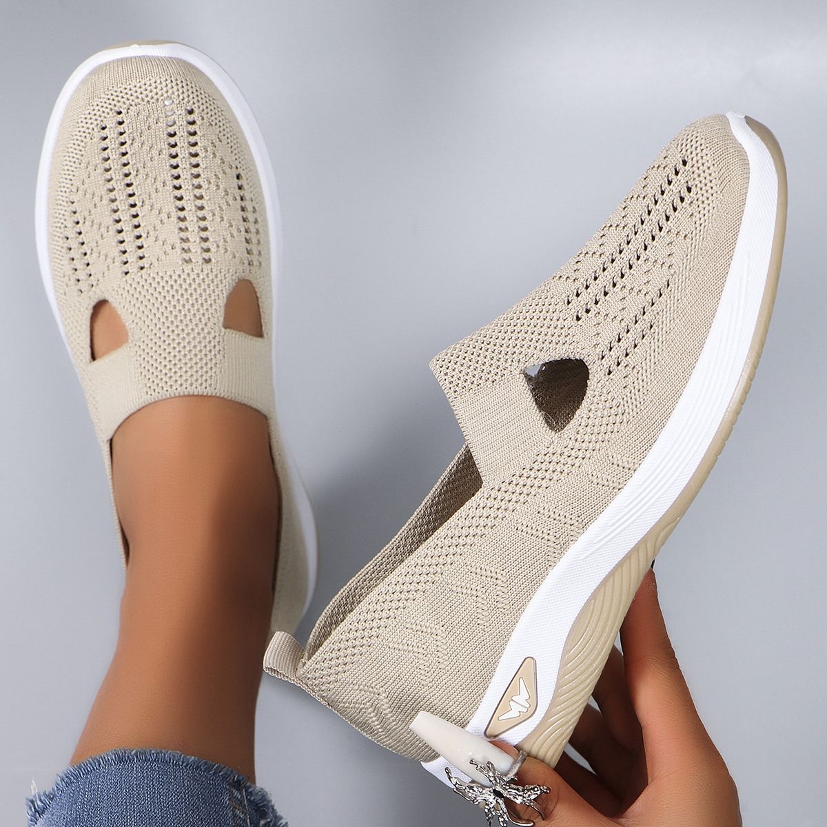 Women's summer breathable mesh flat shoes women's shoes casual sneakers shoes, clearance free shipping