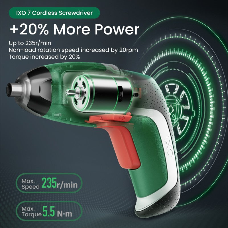 Parafusadeira sem fio Bosch IXO 3.6V Recarregável USB Multifuncional Mini Furadeira Elétrica Chave de Fenda Portátil Ferramenta Elétrica Ixo 7/6