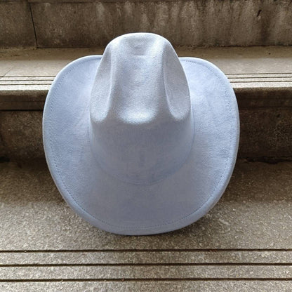 Suede Cowboy Hat Double Concave Top Classic Vintage Mens Womens Western Cowboy Hat ?????????? ?????