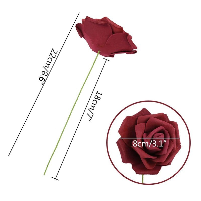 5/10/15/20/25Pcs Artificial Rose Flowers Wedding Decorations Centerpieces Arrangements Party Baby Shower Garden Home Decor Gifts