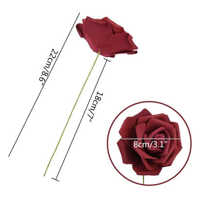 5/10/15/20/25Pcs Artificial Rose Flowers Wedding Decorations Centerpieces Arrangements Party Baby Shower Garden Home Decor Gifts